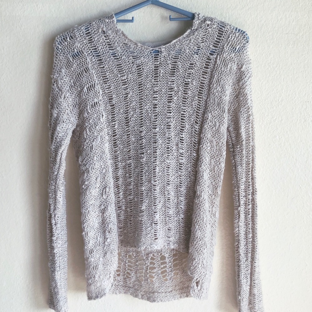 Full Tilt Girls Cream Knitted Sweater with Hood